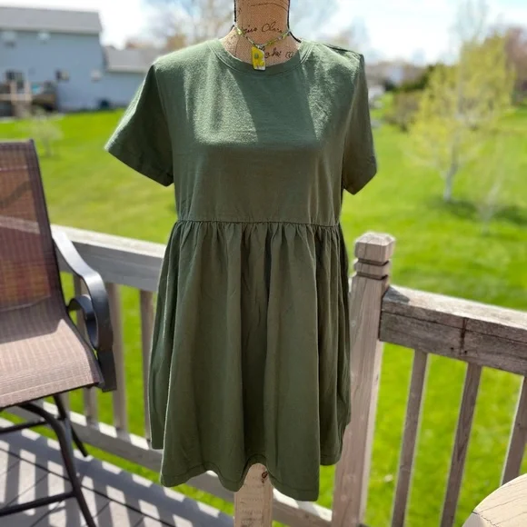 💚🍏Free People T-shirt dress - Picture 9 of 9